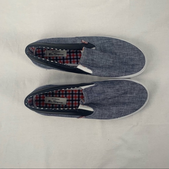Ben Sherman Percy Slip On Lifestyle Sneakers in Blue Size‎ 12 - Picture 1 of 7
